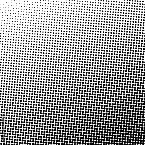 Vector abstract dotted background. Black and white halftone effect vector illustration.