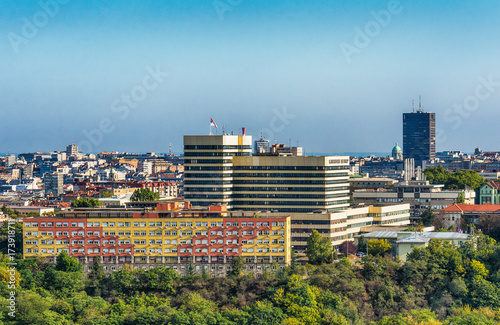 Belgrade, Serbia 23/09/2017: Clinical center and Maternity hospital in Belgrade