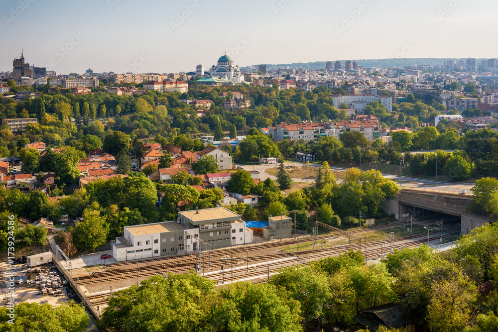 Belgrade, Serbia 23/09/2017: Panorama of Belgrade