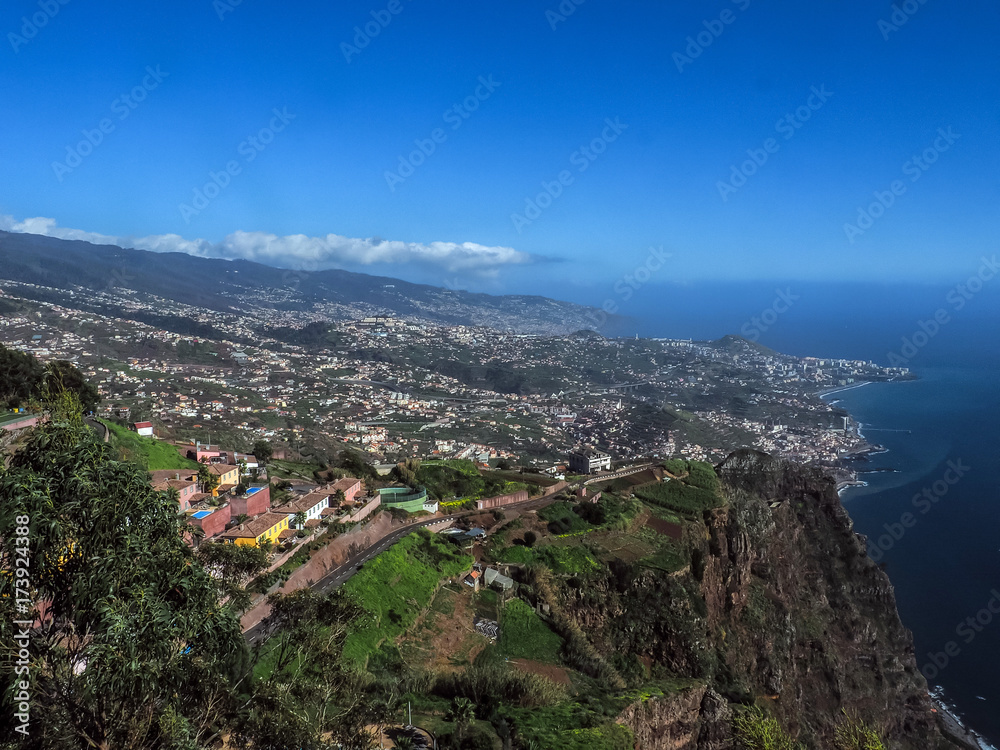 Cabo Girão 580 Metern über dem Meeresspiegel mit Blick auf Funchal