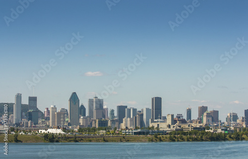 view of the skyline of montreal canada