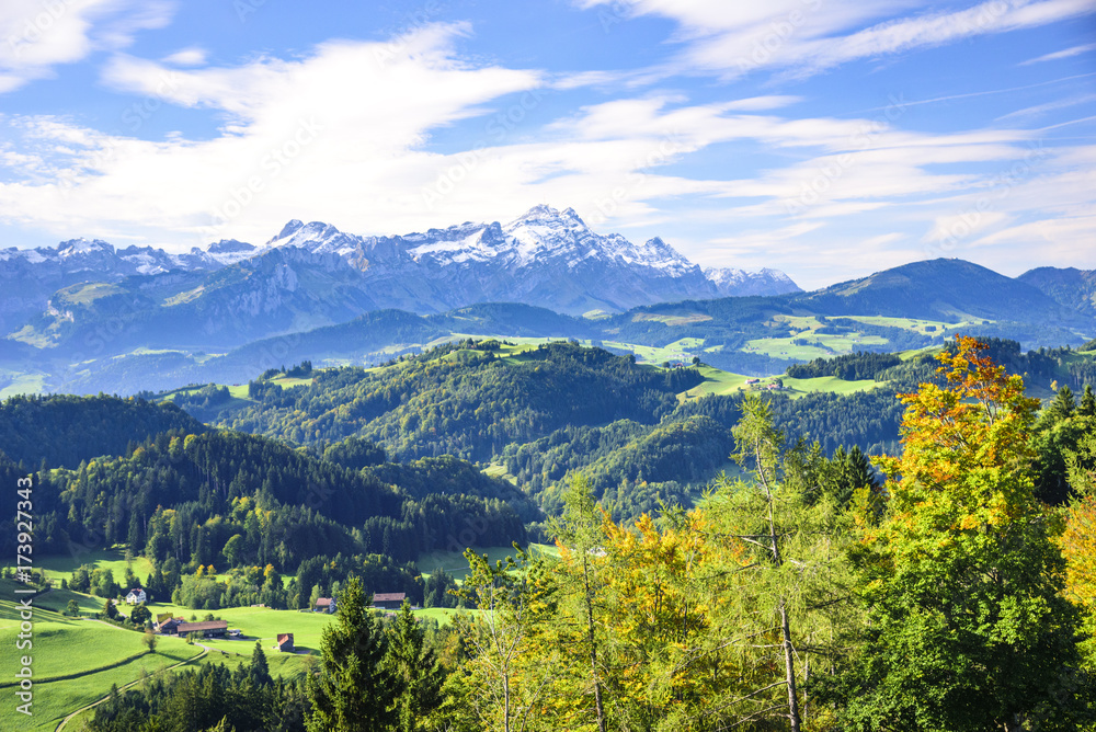 idyllische Landschaft in der Ostschweiz