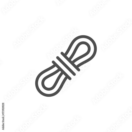 Rope line icon