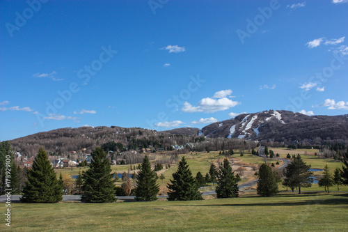 golf course and ski slopes