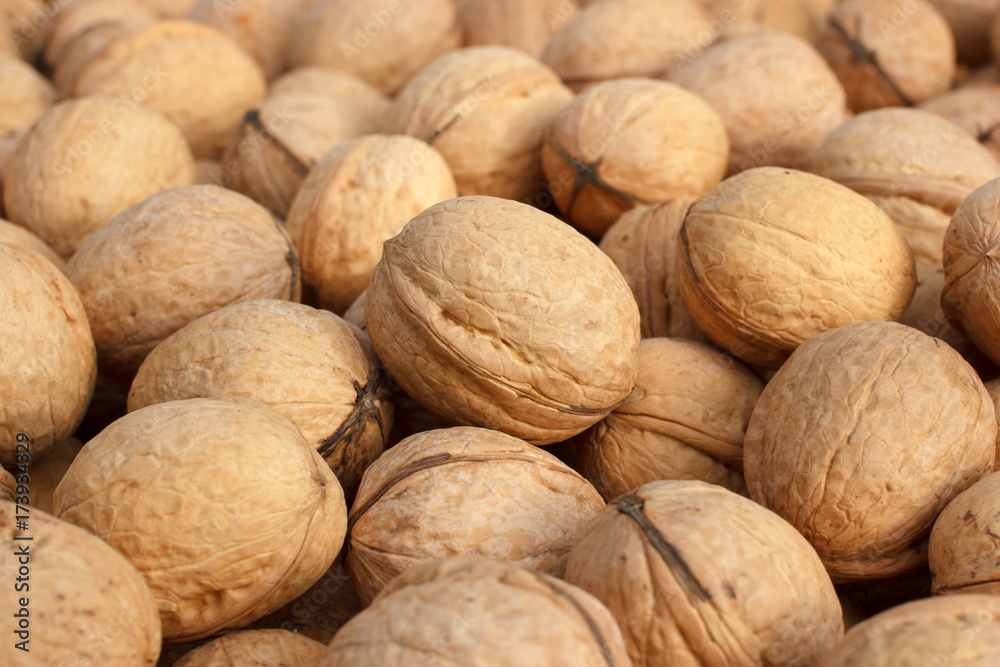 Walnuts closeup