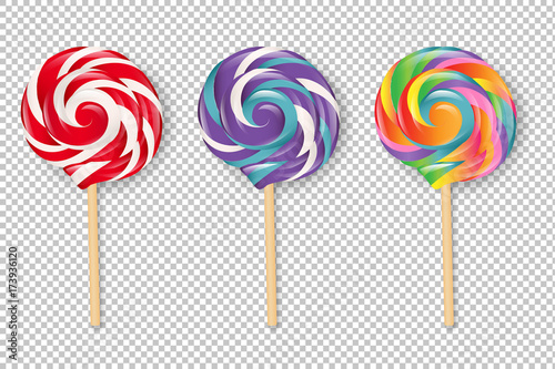 Fototapeta Lollipop Set
