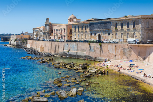 Canvas Print Siracusa (Sicily, Italy) - Ortigia island panoramic view