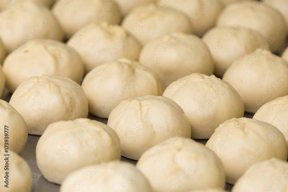 Bakery thai food,prepare knead dough before the oven