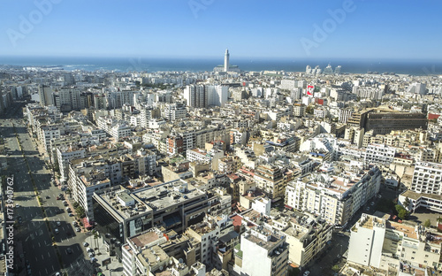 City panorama. Casablanca, Morocco. Africa