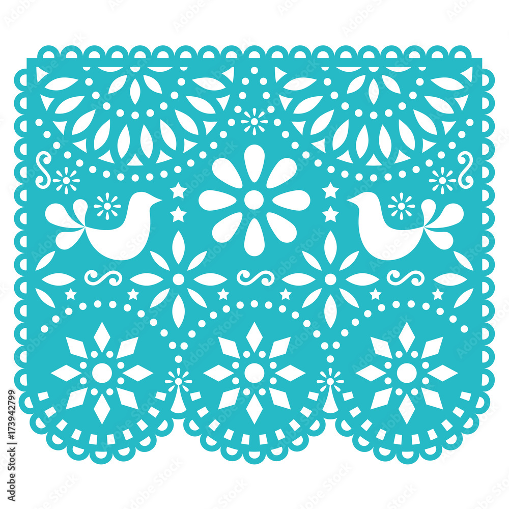 papel-picado-vector-template-design-mexican-paper-decorations-with-birds-and-flowers