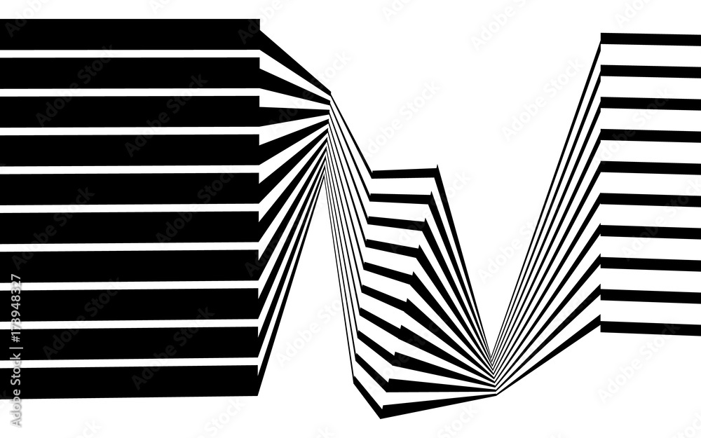 black and white stripe line abstract graphic optical art black and white stripe line abstract graphic optical art