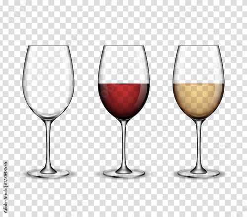 Mockup wine wineglass. vector design.