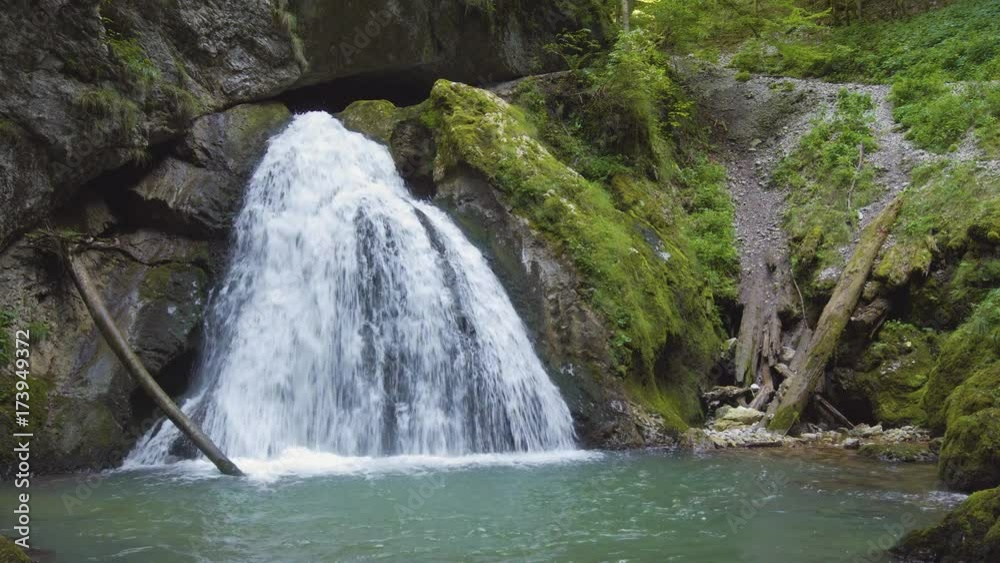 Fan waterfall in Romania Fan waterfall in Romania