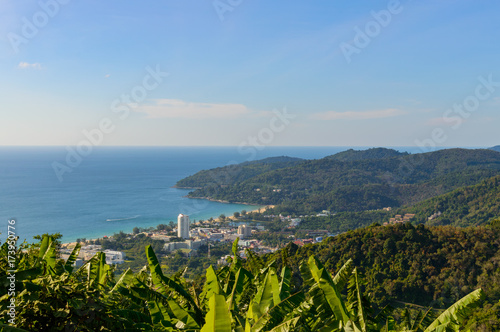 Wallpaper Mural Panoramic view of the town of Patong and beach. Phuket, Thailand Torontodigital.ca
