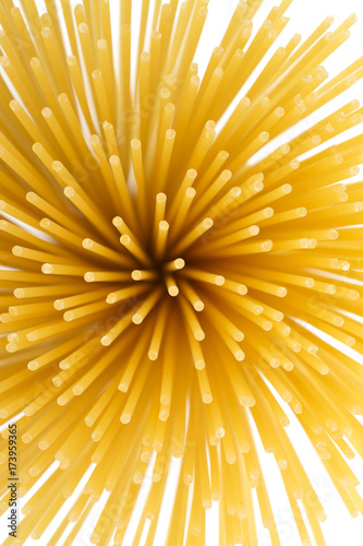 Spaghetti close up. 