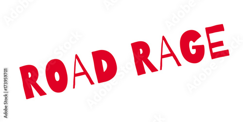 Road Rage rubber stamp. Grunge design with dust scratches. Effects can be easily removed for a clean, crisp look. Color is easily changed.