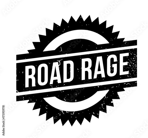 Road Rage rubber stamp. Grunge design with dust scratches. Effects can be easily removed for a clean, crisp look. Color is easily changed.