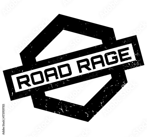 Road Rage rubber stamp. Grunge design with dust scratches. Effects can be easily removed for a clean, crisp look. Color is easily changed.