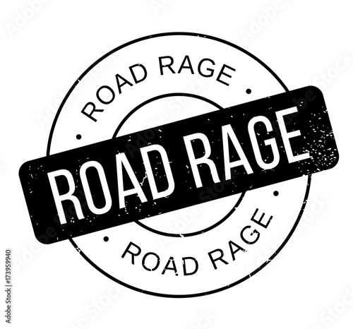 Road Rage rubber stamp. Grunge design with dust scratches. Effects can be easily removed for a clean, crisp look. Color is easily changed.