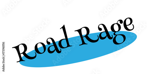 Road Rage rubber stamp. Grunge design with dust scratches. Effects can be easily removed for a clean, crisp look. Color is easily changed.