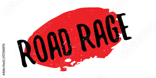 Road Rage rubber stamp. Grunge design with dust scratches. Effects can be easily removed for a clean, crisp look. Color is easily changed.