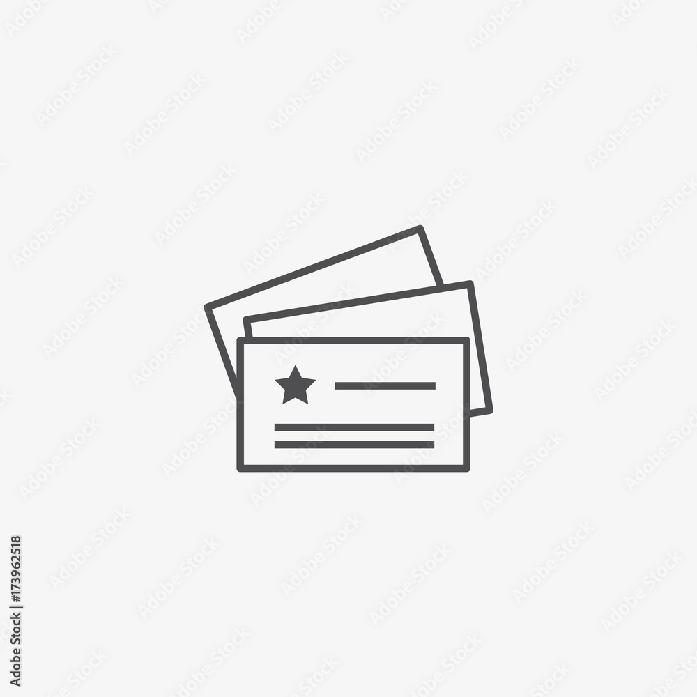 Business Cards Vector Icon, Name card with logo Vector Web Design Symbol. Flat Outline Symbol. Company identity design element. Business Cards Vector Icon, Name card with logo Vector Web Design Symbol. Flat Outline Symbol. Company identity design element.