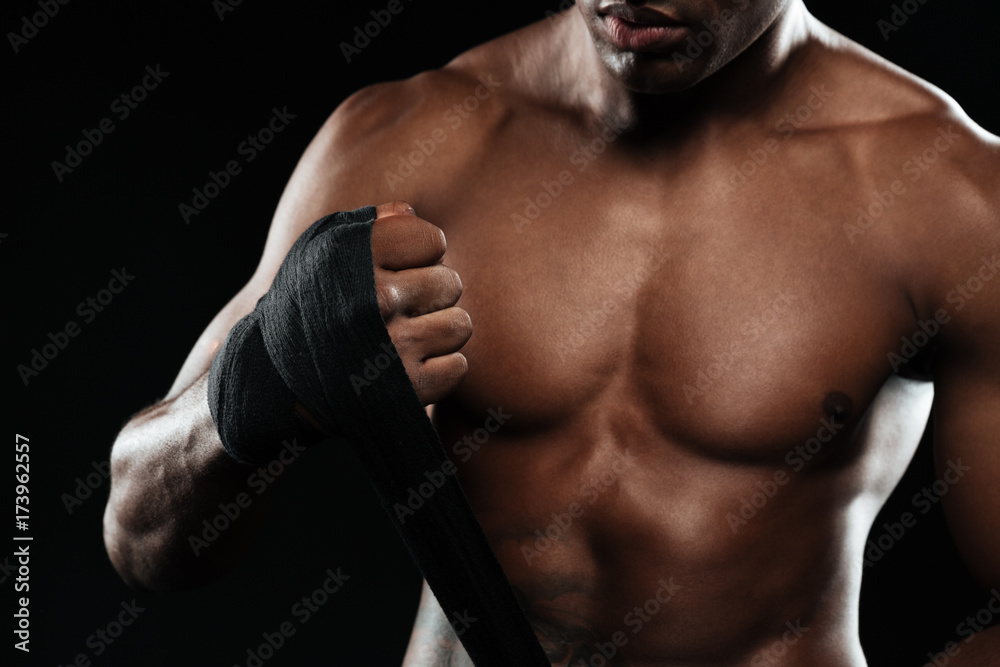 Boxing man ready to fight