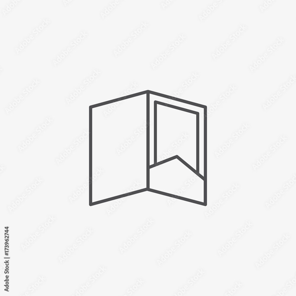 Open folder with letterhead, Vector Icon. Web Design or UI Vector Icon Open folder with letterhead, Vector Icon. Web Design or UI Vector Icon