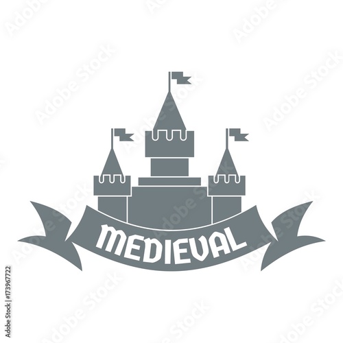 Castle logo, simple gray style