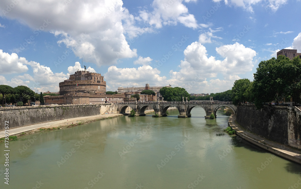 Castel Sant Angelo and the St. Angelo Bridge Castel Sant Angelo and the St. Angelo Bridge