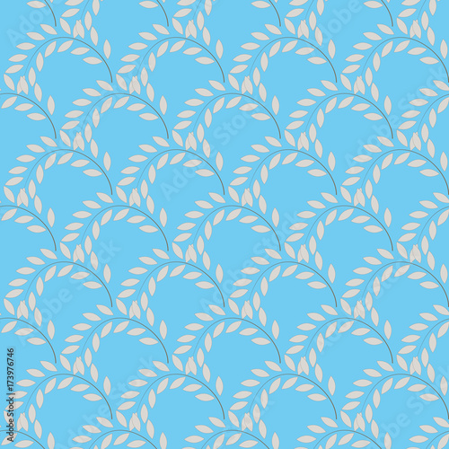 Wallpaper Mural Twig on blue background Torontodigital.ca