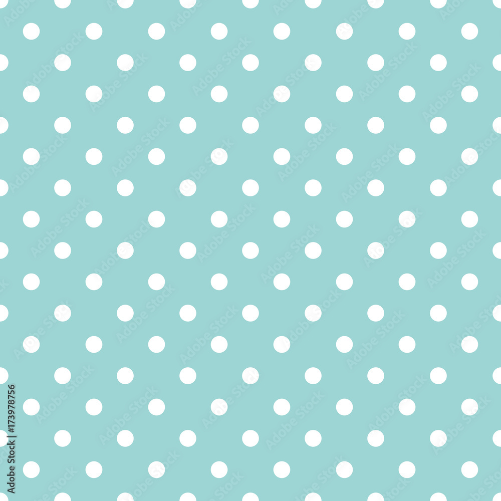 Polka dots blue pattern.