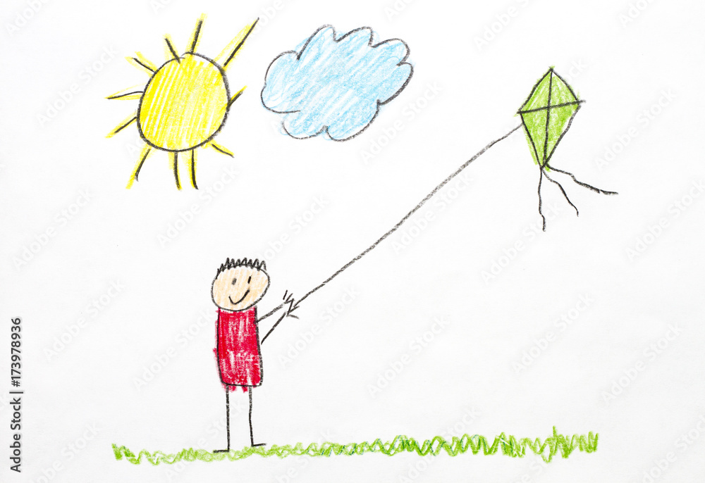 Kids are Flying Kites coloring page - Download, Print or Color Online for  Free