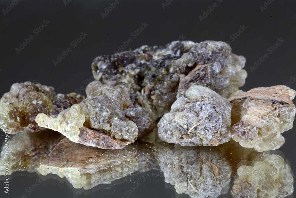 Pieces of natural frankincense Pieces of natural frankincense