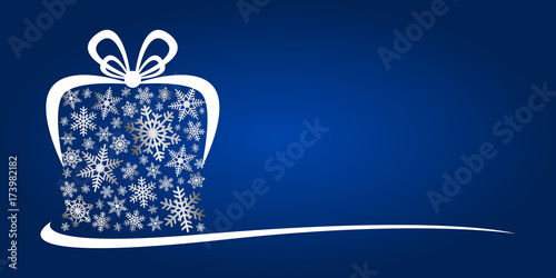 Cadeau de Noël Bleu