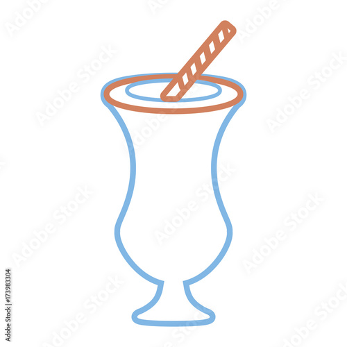 iced coffee  vector illustration