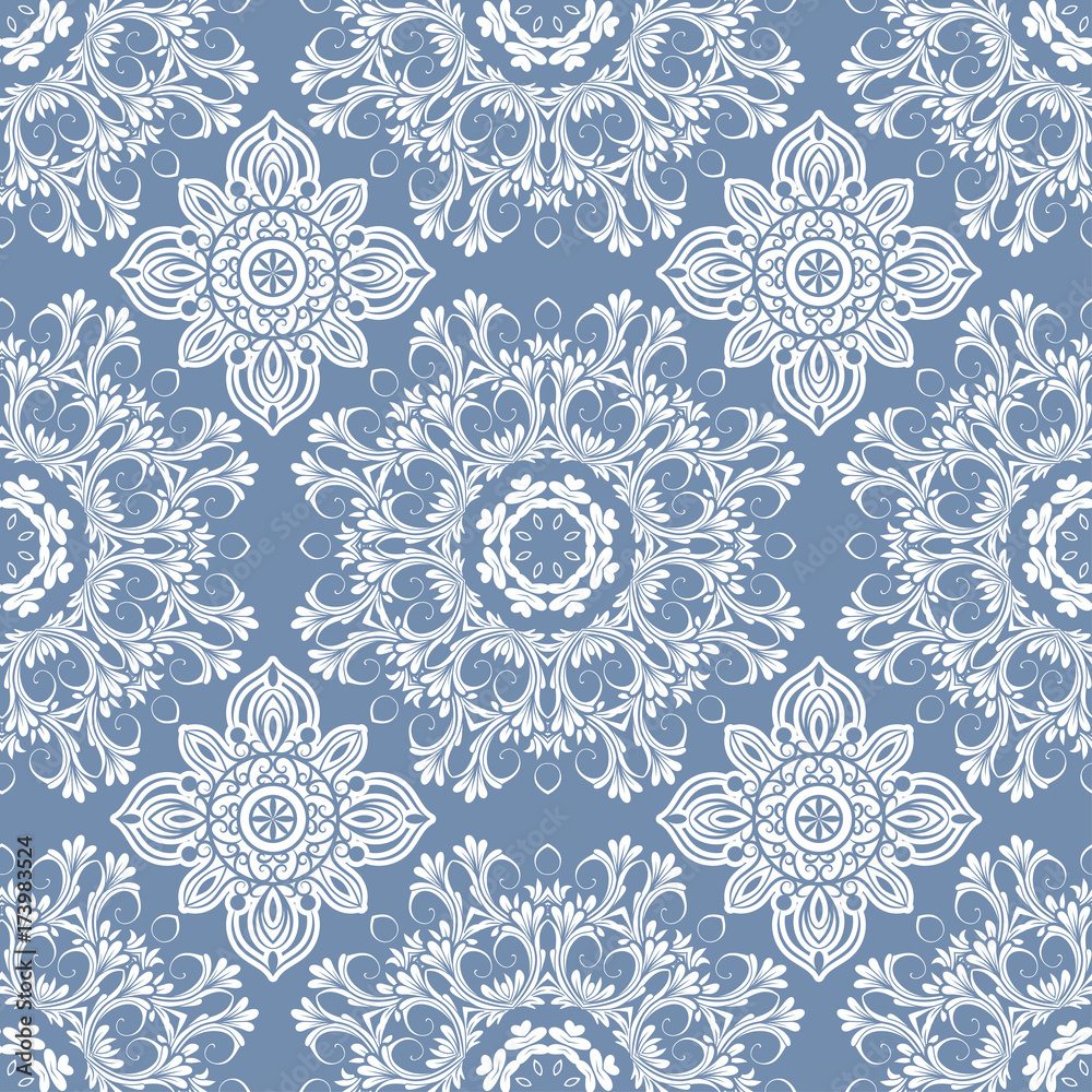 Vector seamless pattern in boho style. Henna mehndi design background. Ethnic, Indian, Islamic, Asian, Arabic, persian texture. Vector seamless pattern in boho style. Henna mehndi design background. Ethnic, Indian, Islamic, Asian, Arabic, persian texture.