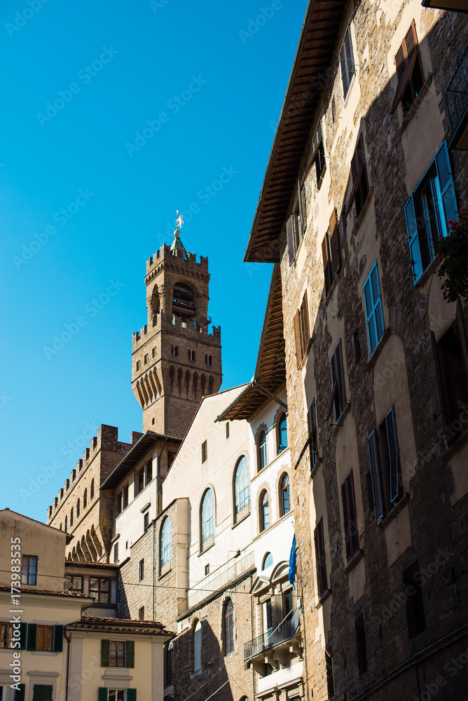 Palazzo Vecchio, torre centro storico, Firenze