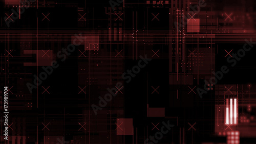 Cyber Mosaic Complex Looping Background