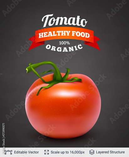 Tomato and text.