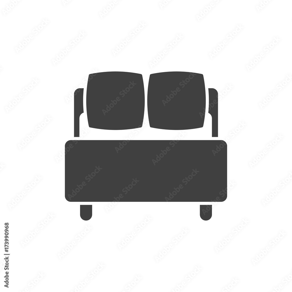 Bed vector icon Bed vector icon