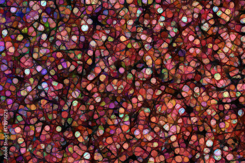 Colorful flicker abstract mosaic illustration. Seamless texture. Design pattern for background
