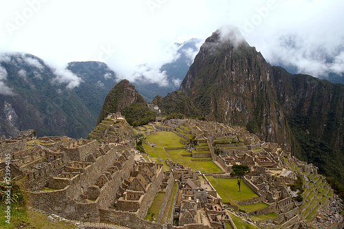 General View of Inca City of Machu Picchu, Peru