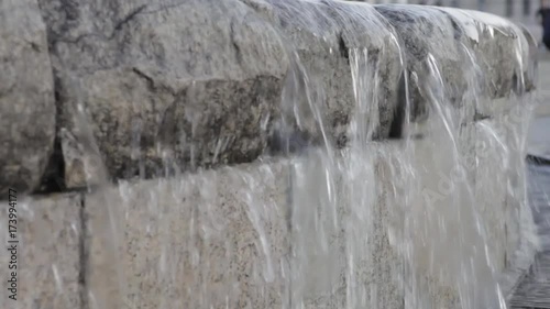 Wallpaper Mural The water is drained over the rocks. Fountain close-up. Torontodigital.ca