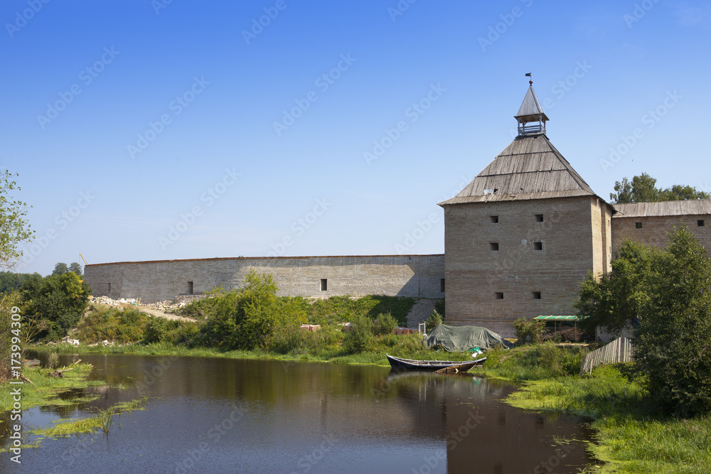 Russia. Old ladoga. Fortress. The first fortress has been constructed at the time of Prophetic Oleg , IX—X century