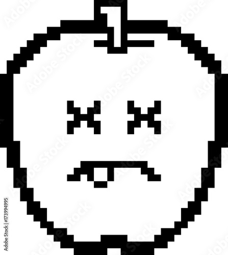 Dead 8-Bit Cartoon Apple