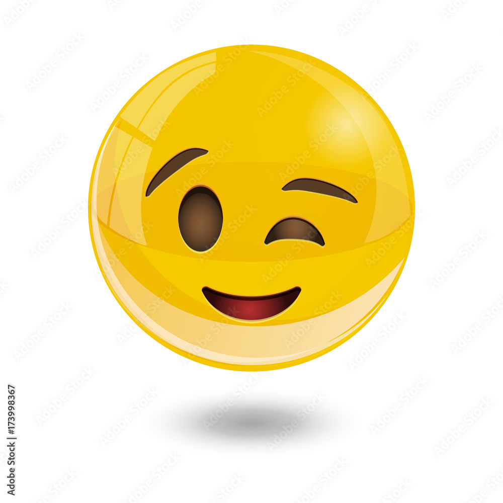 Fototapeta premium smiley emoticons, emoji, vector illustration.