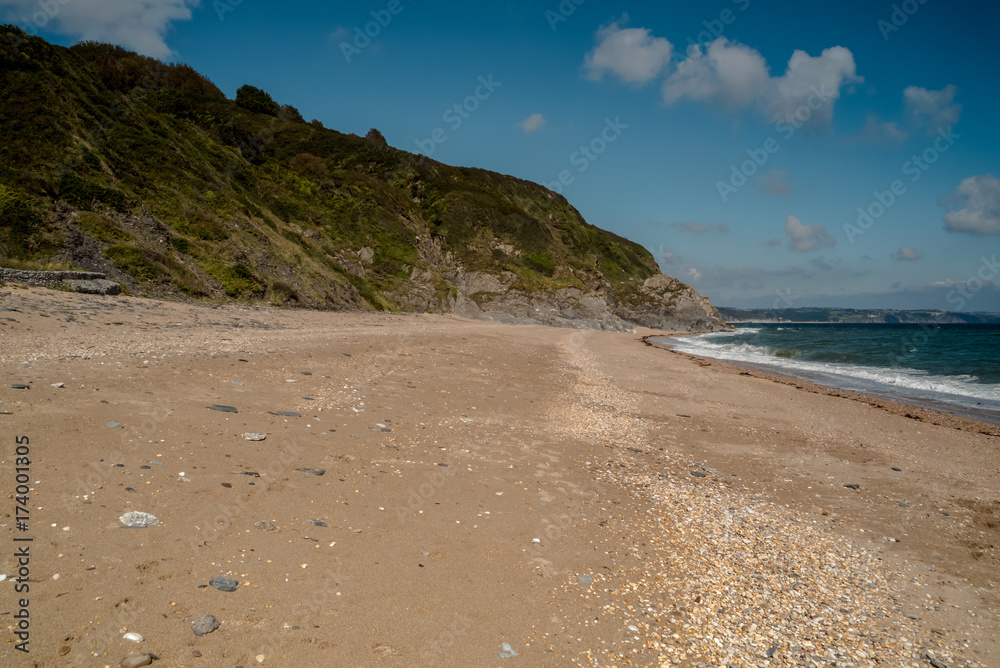 Limpet Rocks seen from Beesands Devon. Limpet Rocks seen from Beesands Devon.