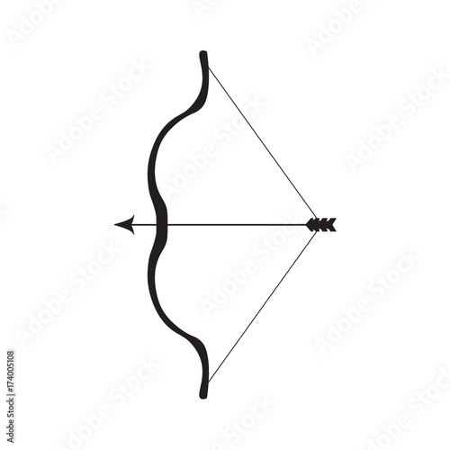 bow and arrow icon- vector illustration