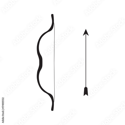 bow and arrow icon- vector illustration